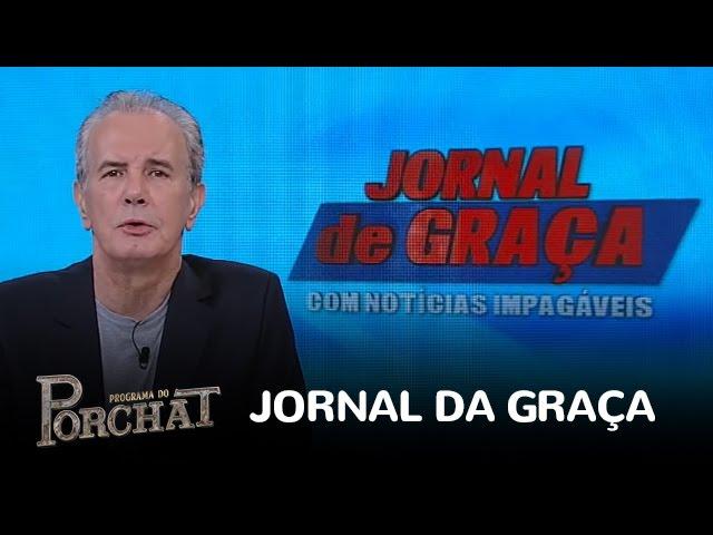 Porchat testa seriedade de Celso Freitas no "Jornal de Graça"