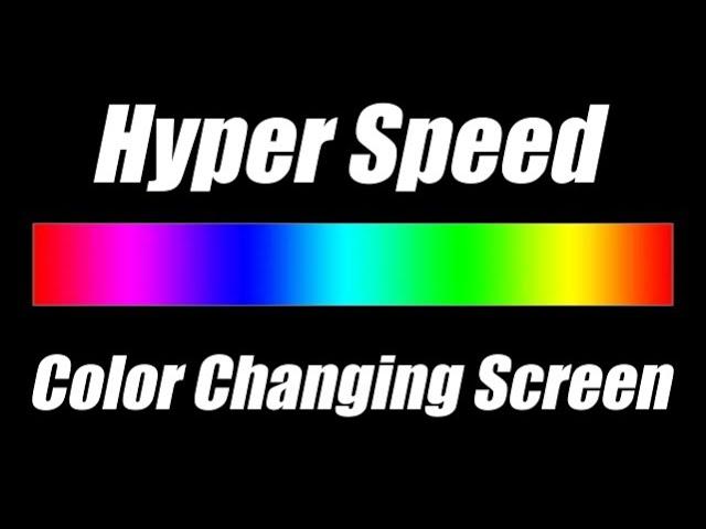 Hyper Speed Color Changing - Disco Party Led Lights [10 Hours - Flashing]