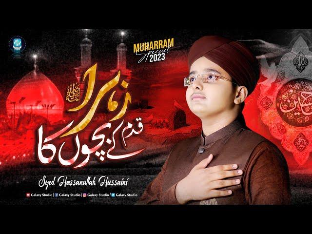 Qadam zahra ky bacho ka - Syed Hassan Ullah Hussaini - Muharram Kalam 2023 - Galaxy Studio Offical