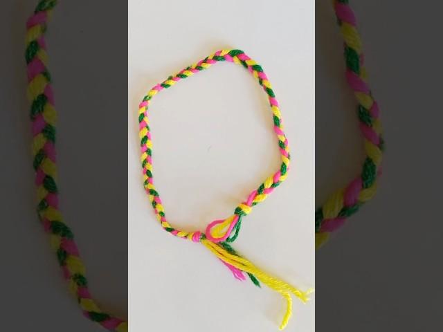 Easy Friendship Band Making With Wool | DIY Friendship Band Idea #happyfriendshipday