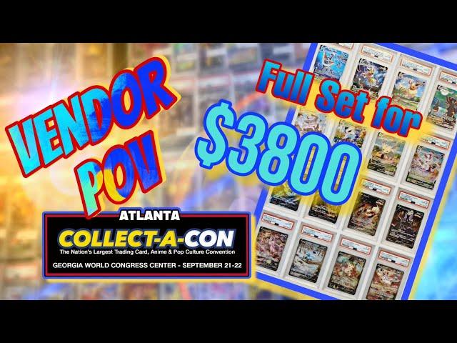 I bought his WHOLE collection | Collect-A-Con Atlanta | Vendor POV Day 1 | Pokemon Deals