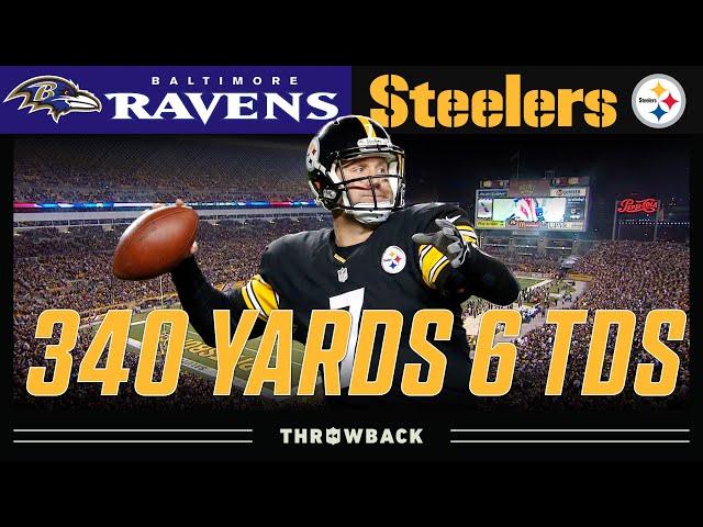 Big Ben GOES OFF for 6 TDs on SNF! (Ravens vs. Steelers 2014, Week 9)