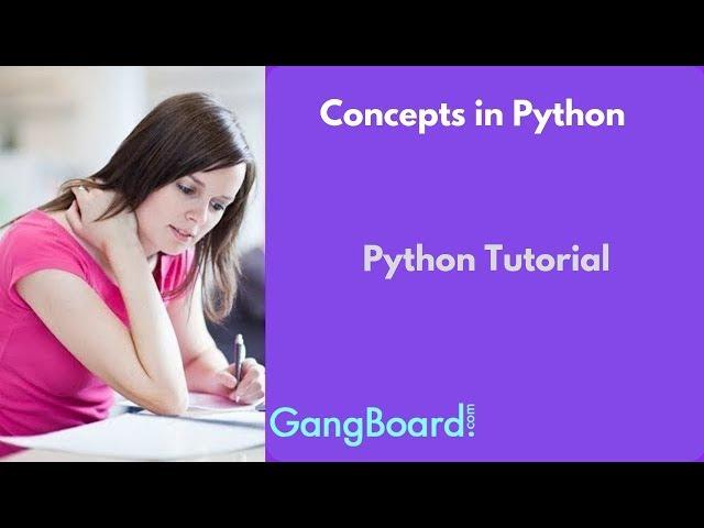 Concepts in Python | Python Tutorial For Beginners