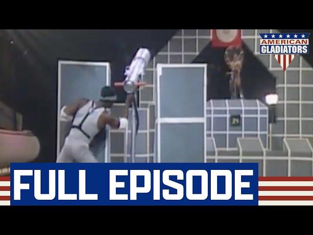 Rocket Bounces Off Gladiators Head In Assault | American Gladiators | Full Episode | S03E02