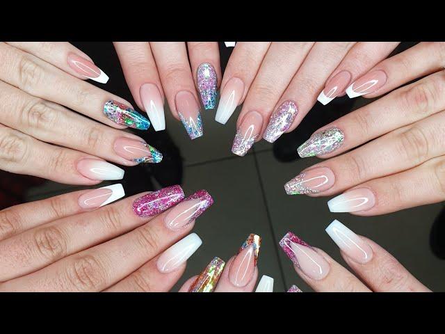 MERLIN NAILS WORKSHOP IN BRUGGE BELGIUM FRENCH BABYBOOMER GLITTER AND OMBRE NAILS