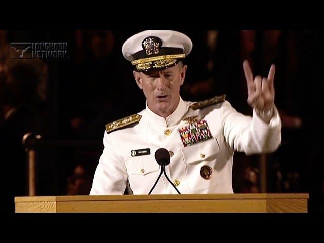 Admiral McRaven addresses the University of Texas at Austin Class of 2014