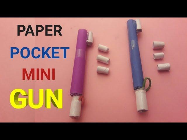 how to make paper pocket mini gun - origami pocket gun - easy origami