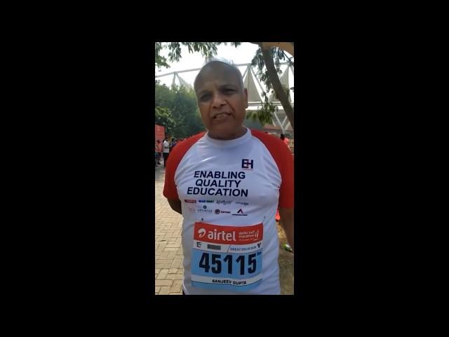 Insights from our CEO, Mr Sanjeev Kumar Gupta at #RunToEducate at ADHM 2019