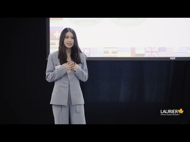 Laurier 2023 Three Minute Thesis (3MT) Winner Esther Li