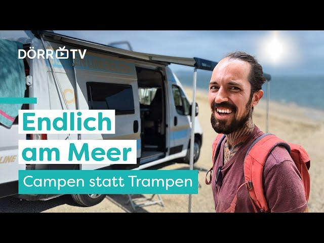 Campen statt Trampen - Endlich am Meer (Doku Folge 2) // Ein Abenteuer im Campervan