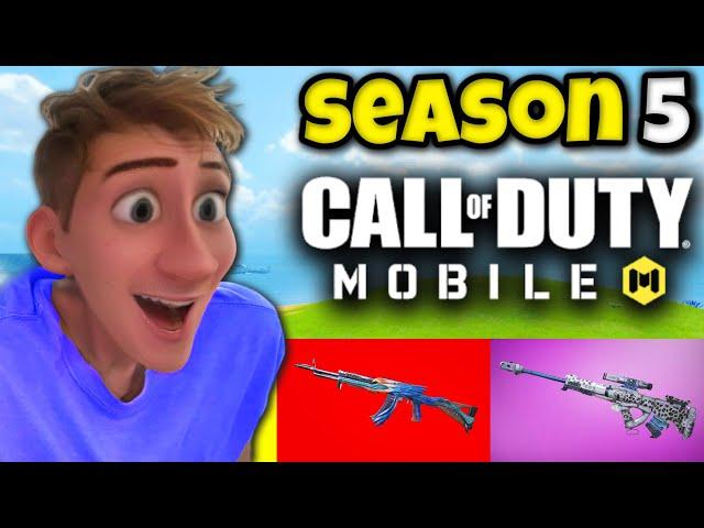 *NEW* SEASON 5 BATTLE PASS  in COD MOBILE  (MYTHIC GUN GIVEAWAY TODAY)