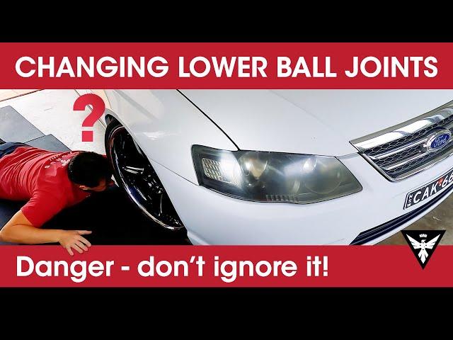 Replacing Lower Ball Joints on a BA / BF Ford Falcon - Garage DIY