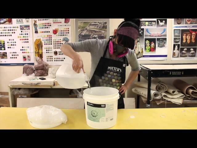 Mixing Dry Glaze