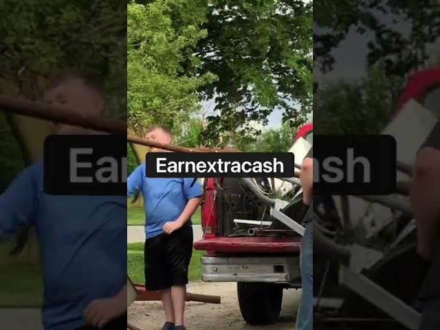 A helping hand unloading scrap