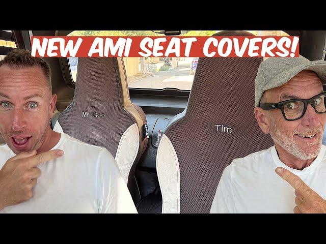 We Got New Seat Covers For Our Citroen Ami! 