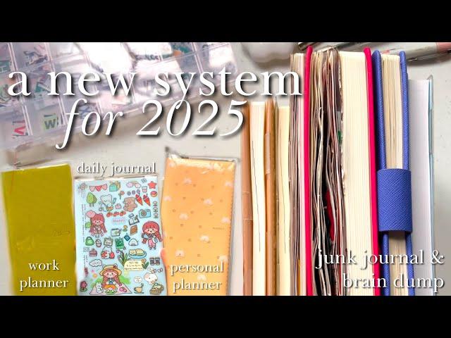 planners & journals for 2025: work & life planner, daily journal, junk journal, & brain dump