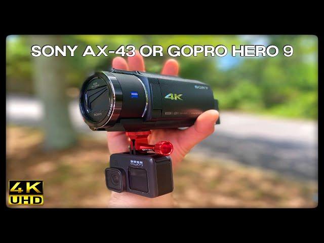 Sony ax43 vs GoPro Hero 9.  What is better for you?