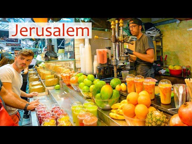 Jerusalem. Mahane Yehuda Market. I Try Halva from Local Producers