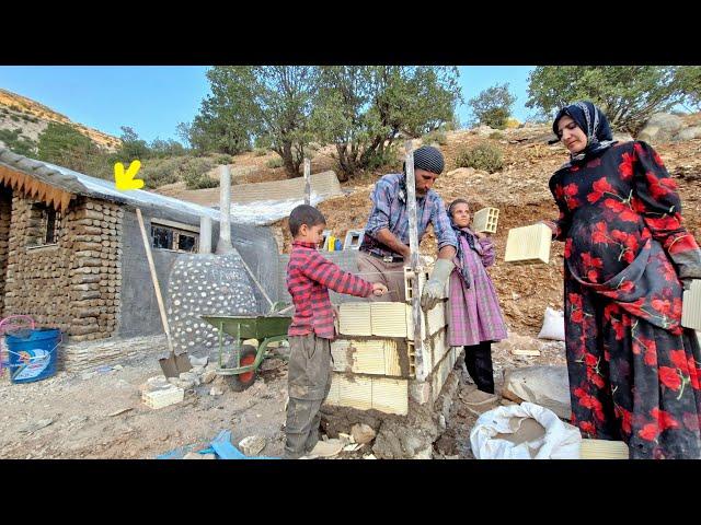 Nomadic family's effort to build a bathroom: Deaf man's new challenge