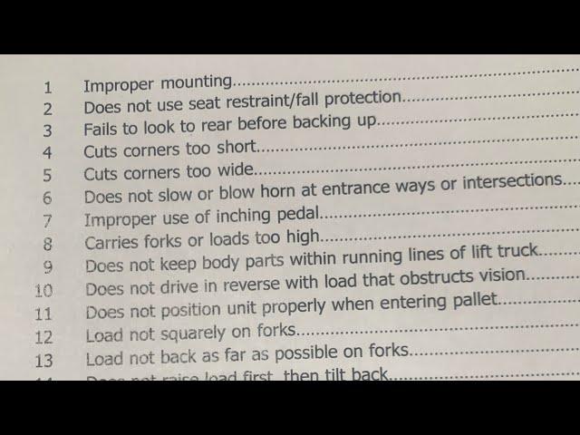 How To Pass Forklift Test 2023