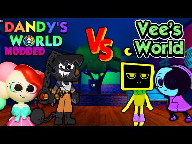 Dandy's World Modded VS Vee's World (Best Fan Game) Dandy's World Roblox
