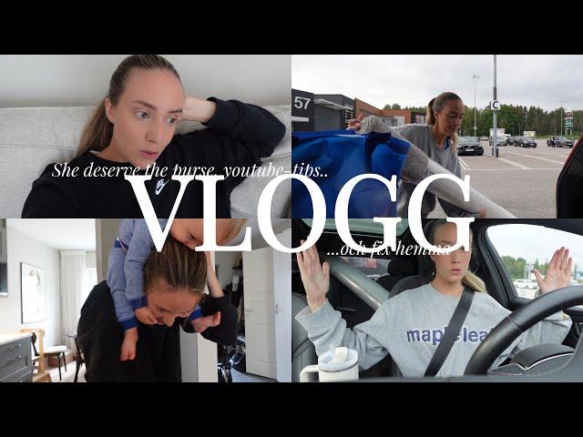 vlogg: hon förtjänar väskan, YouTube tips och fix