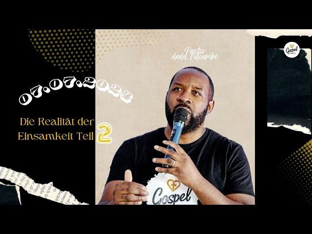 Die Realität der Einsamkeit:Teil 2| Daddi Yvan Ndoumbé | 07.07.2024