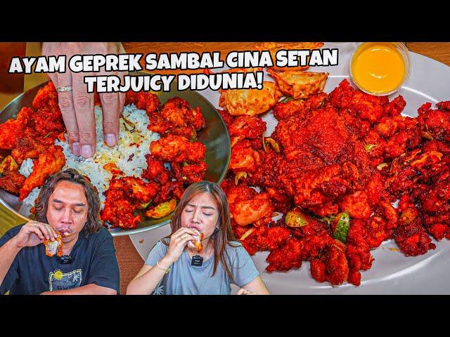 AYAM GEPREK SAMBAL CINA SETAN TERJUICY DI DUNIA! LEBIH ENAK DARI KFC!