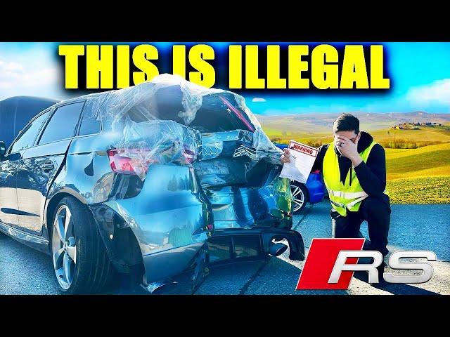 I BOUGHT THE UK'S CHEAPEST AUDI RS3!... BUT ITS SCRAP!!...