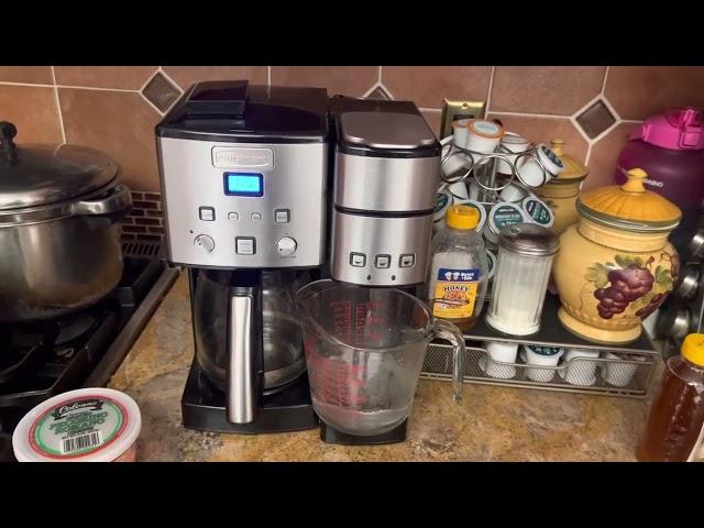 Cuisinart dual brew descaling and review after three years turn off red light