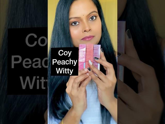 Maybelline Vinyl Ink Lipstick Shade Coy Peachy witty #maybelline #vinyl #viral #shorts #trending #yt