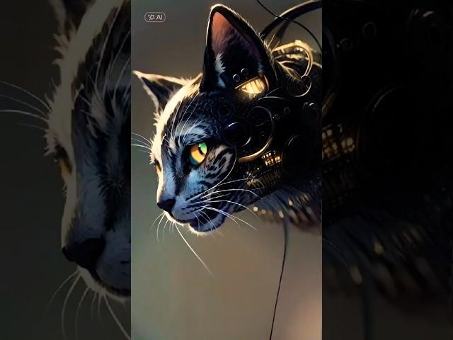 This AI Cat Will Blow Your Mind! #youtubeshorts #ai #cat #engineering #futuristicpets #pets #art
