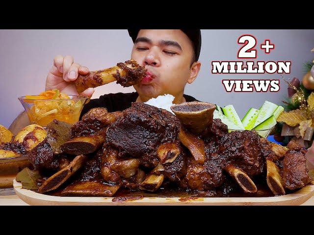 BEEF SHORT RIBS ADOBO | Mukbang Philippines | BRAISED BEEF SHORT RIBS | @ALFIEEATS