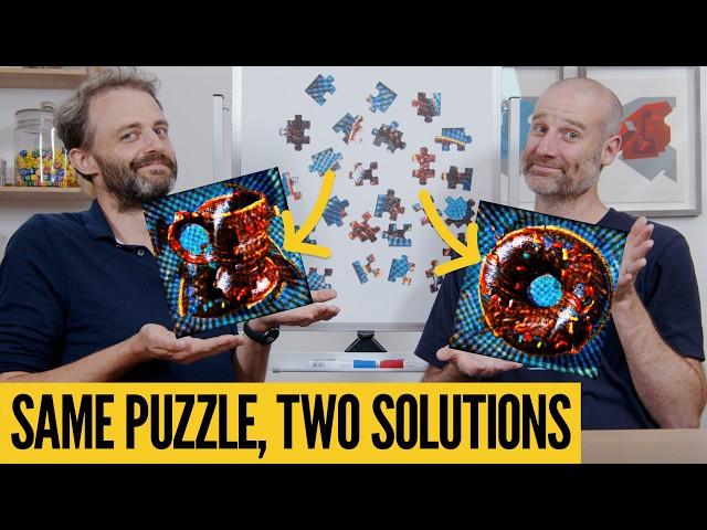 How can a jigsaw have two distinct solutions?