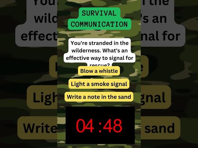 Outsmart the Wilderness: Survival Trivia Challenge!