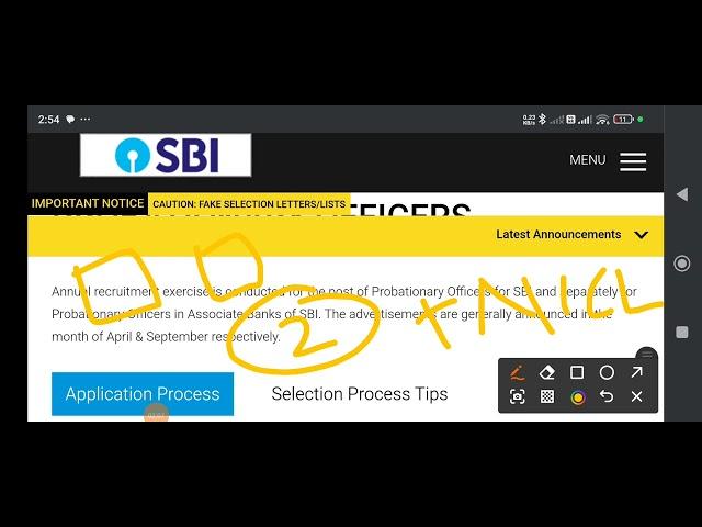 SBI PO EXTENDED UPDATE 