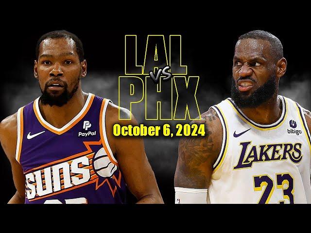 Los Angeles vs Phoenix Suns Full Game Highlights - October 6, 2024 | NBA Pre- Season