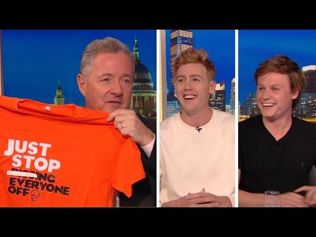 Piers Morgan Interviews Josh & Archie After Pranking Just Stop Oil