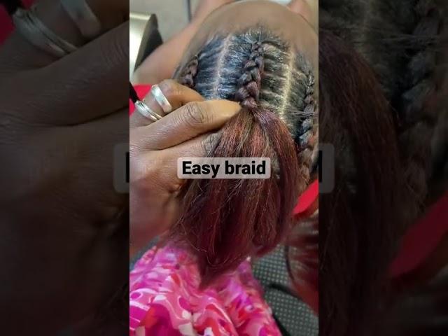 Easy cornrows for beginners