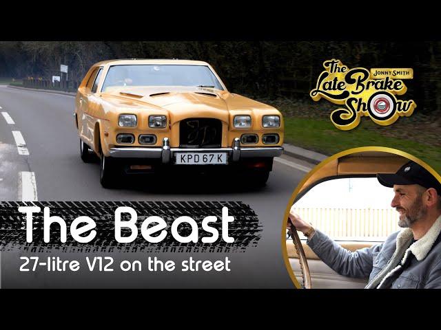 Driving The Beast! 27-litre V12 Spitfire engined car on the street