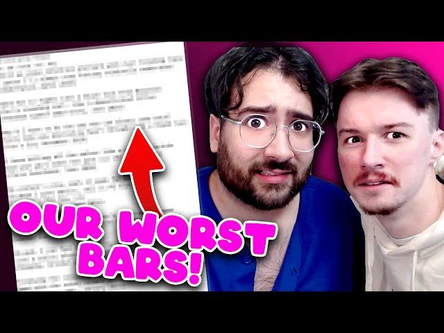 Reading the WORST BARS we've ever writen with @ConnorQuestMusic