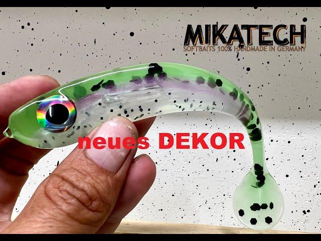 MIKATECH Real Shad 15cm Regenbogenforelle NEU im Shop - Gummifische von Hand gegossen!