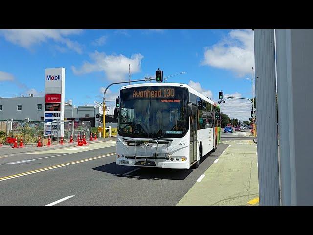 MAN 16.240 GB2210 ex Leopard no. 210 on 130 Avonhead through Riccarton Road Level Crossing.