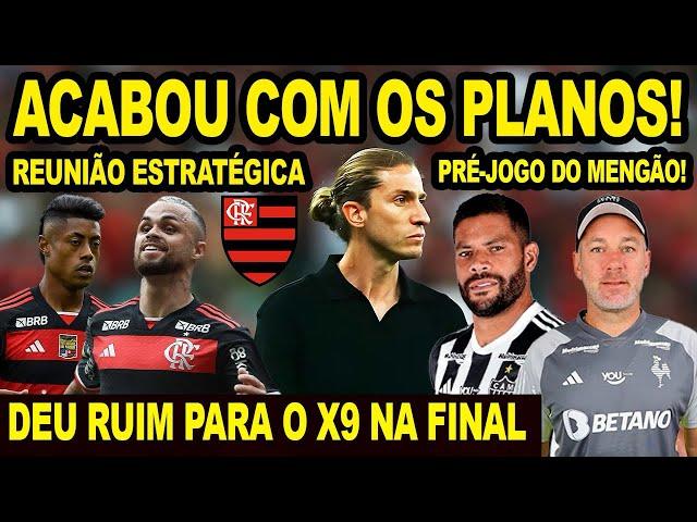 FILIPE LUIS ATRAPALHOU O PLANO DO GALO NA VÉSPERA DA FINAL! PRÉ JOGO FLAMENGO X ATLÉTICO! COPA DO BR