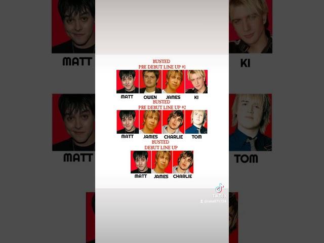 BUSTED Pre Debut Line Up #busted #matt #james #charlie #owen #ki #tom #mcfly #2000s