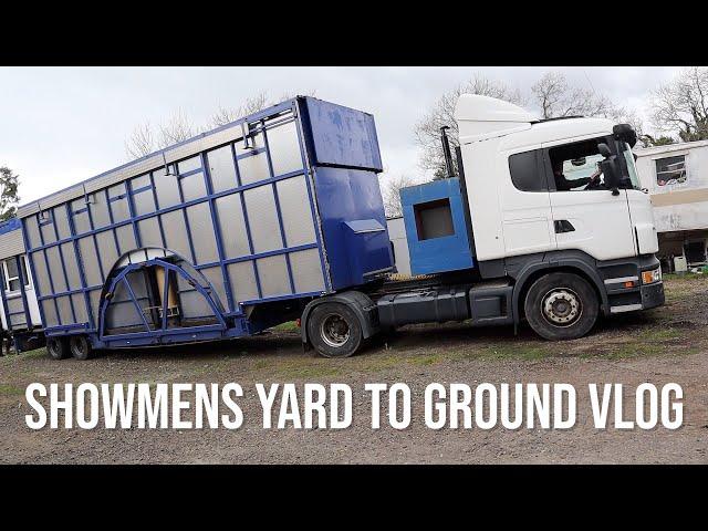 Gravity Fairground Ride - Showmens Yard to Ground Vlog - (Exclusive footage)