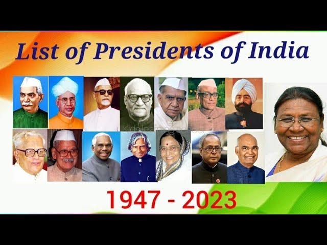 List of Presidents of India 1947 to 2023 | Indian Presidents List