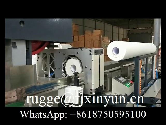 Low price automatic maxi roll paper band saw cutting machine