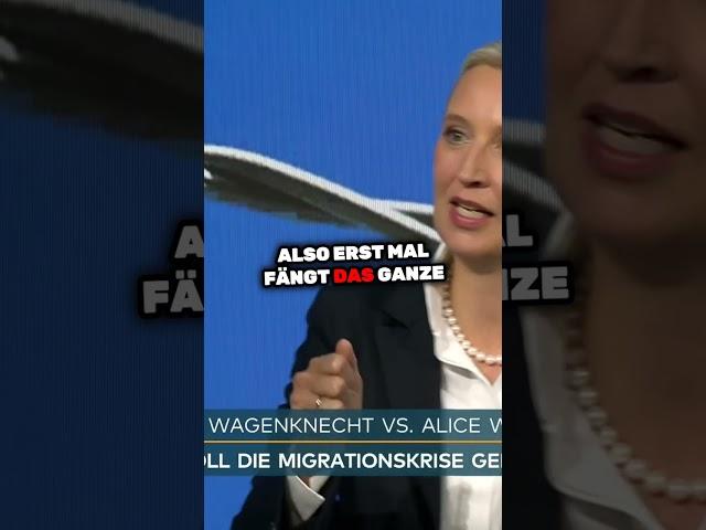 Alice Weidel und Sahra Wagenknecht zur Rückführung von Migranten @WELTVideoTV