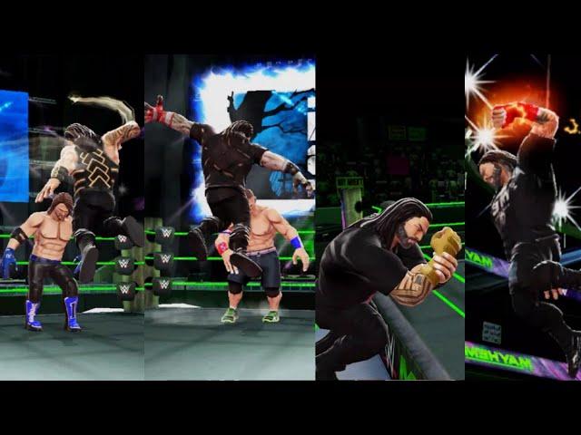 Evolution of Roman Reigns Super Man Punch in WWE Mayhem